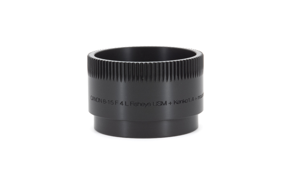 Isotta - Zoom ring for Canon EF 8-15mm f/4L Fisheye USM + Kenko TELEPLUS PRO 300 1.4X DGX + Mount adaptor RF/Ghiera zoom per Canon EF 8-15mm f/4L Fisheye USM + Kenko TELEPLUS PRO 300 1.4X DGX + Adattatore
